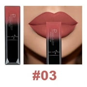 Beessbest Matte Lipstick Velvet Nude Lipstick Long Lasting Non-Stick Cup Stay on 24 Hours Liquid Lipstick, Nude Liquid Lipstick Matte Lipstick Lip Makeup for Women