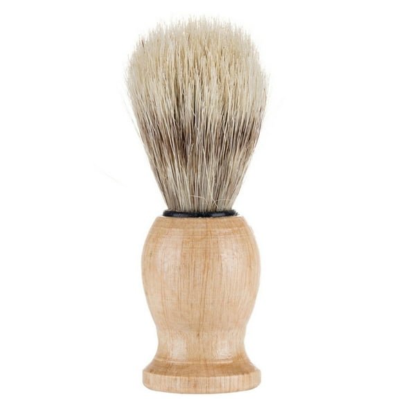 Beessbest Shaving Brush for Men Shave Using Shaving Cream & Soap, Wood Handle Hair Salon Shave Brush, Handmade Pure Hair Brush with Natural Wood Handle for Men Traditional Wet Shaving