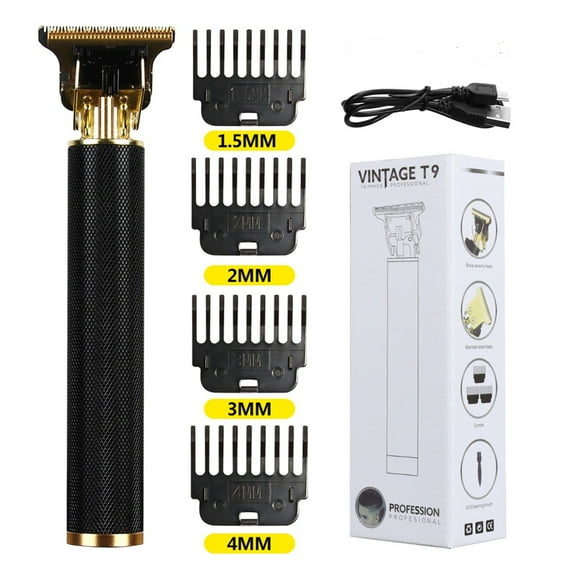 Beessbest USB-Cordless Hair Clipper Kit - Titanium Blade Trimmer with 4 Guide Combs (1.5-4mm), 240-Min Runtime & High-Torque Motor for Fade Haircuts, Home/Barbershop Use