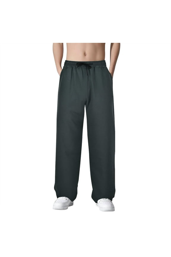 Beeswan Pants for Men Lightweight Joggers Elastic Waist Drawstring Baggy Sweatpants Men's Casual Pants with Pockets