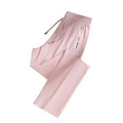 Beeswan Pants for Women Over 50 Quick Dry Pants Elastic Waist Stretch Active Breathable Athletic Pant Pink M