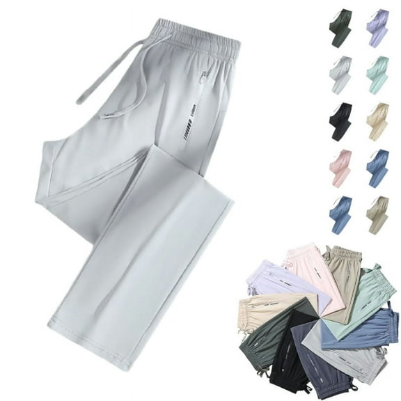 Beeswan Pants for Women Over 50 Women's Stretch Active Breathable Pants, Featuring Beeswan Quality and Everyday Versatility Light Gray S