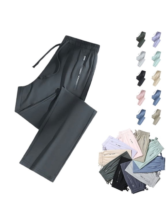 Stretch Pants - Stretch Active Pants with Beeswan Stretch, Ideal for Running, Workouts, and Everyday Use Dark Gray L