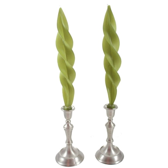 Beeswax Feather Taper Candle - 12 inches