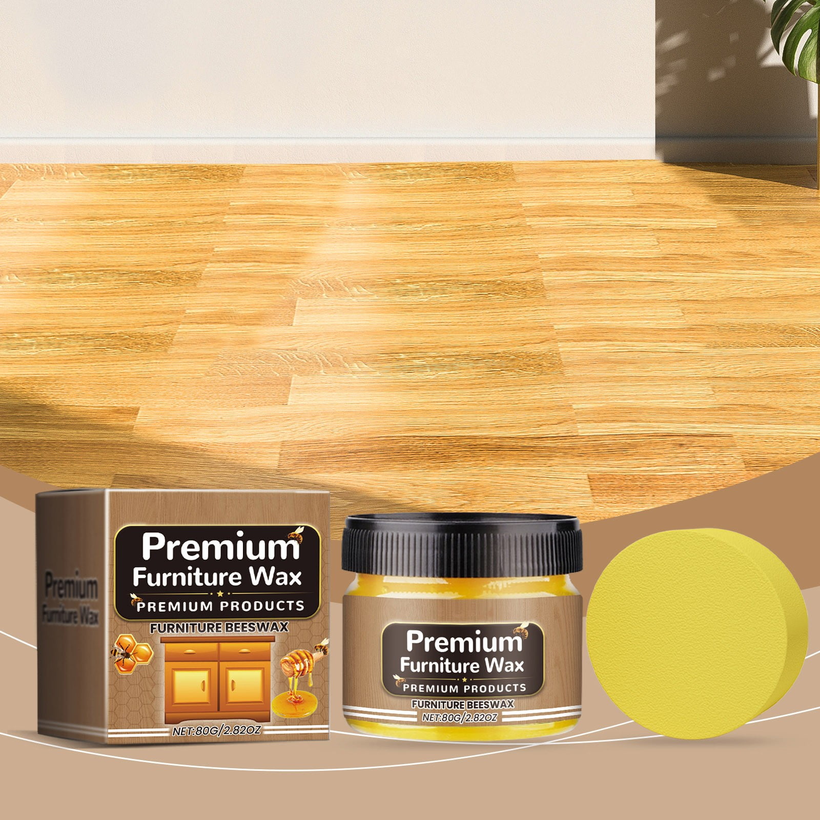Beeswax Furniture Polish, Wood Seasoning Beeswax for Furniture Wood ...