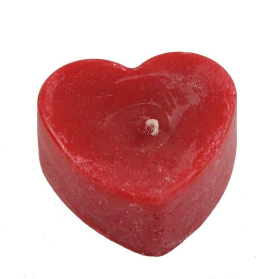 Beeswax Heart Flat Candle