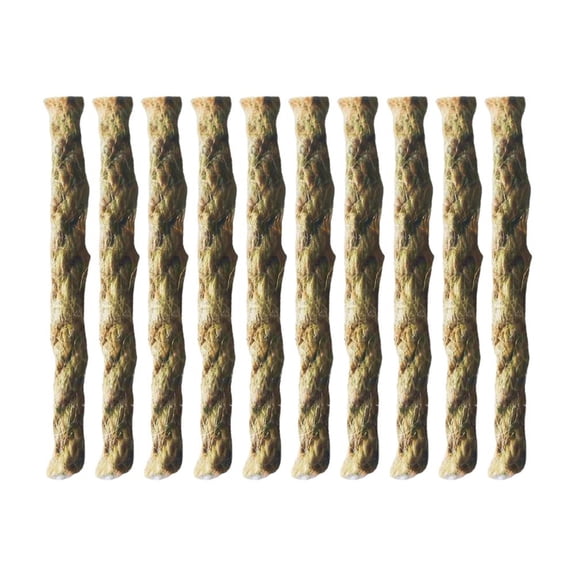 Beeswax Jute Twine Fire Starter Cord, Waterproof, 2.76 x 0.24 Inch, 10 Count