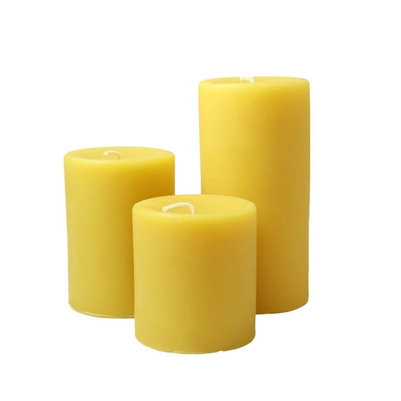 Beeswax Pillar Candle Assorted Gift Set