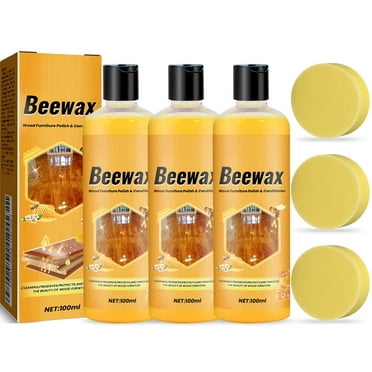 Beeswax Polish and Conditioner for Wood Furniture, Beeswax Repair Oil, Multipurpose Wood Cleaner and Furniture Polish(3Pcs)