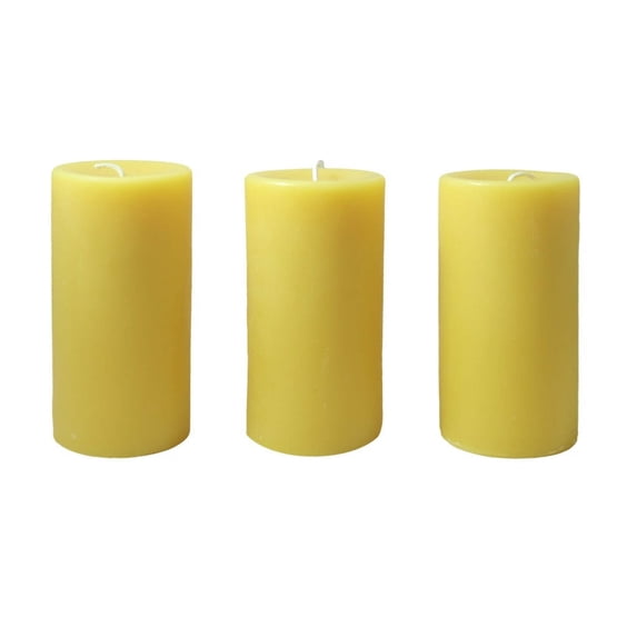 Beeswax Round Pillar Candle Sets