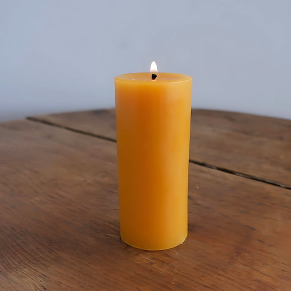 Beeswax Round Pillar Candle