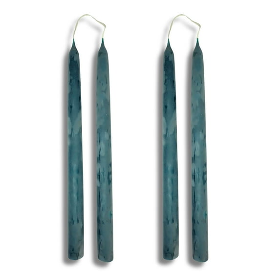 Beeswax Rounded Top Taper Candle - 2 Pair 7/8” Bundle