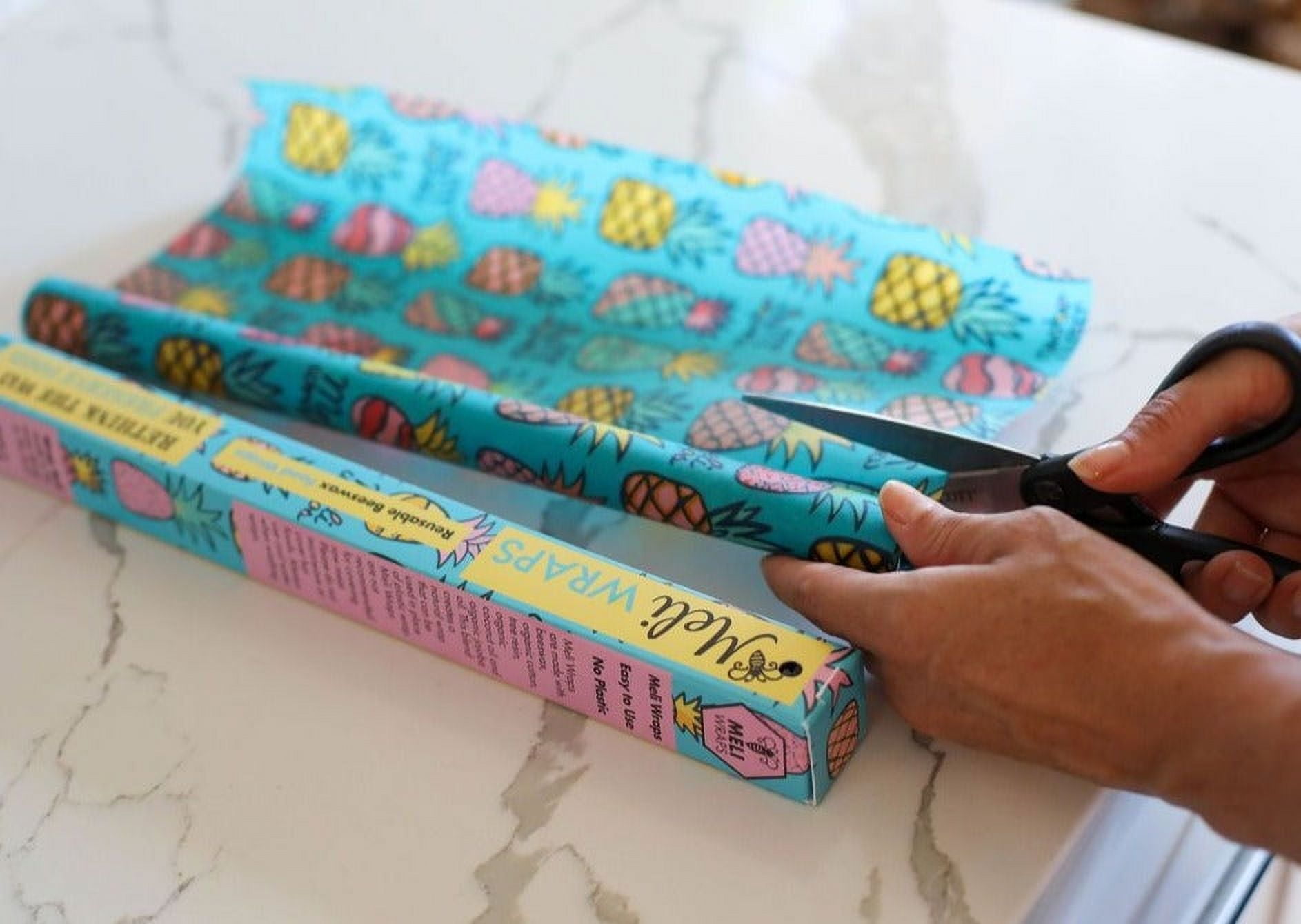 Beeswax Wrap Bulk Roll Pineapple Print