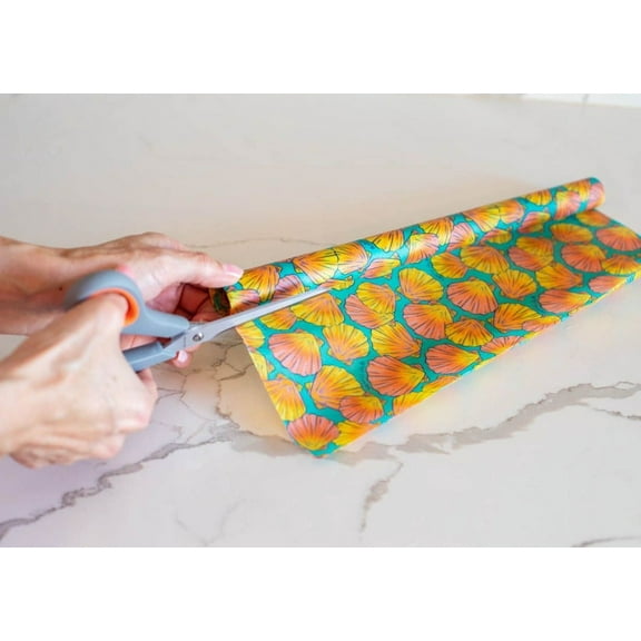 Beeswax Wrap Bulk Roll - Shells Print