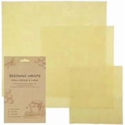 Beeswax Wrap Reusable Beeswax Food Wraps, Eco Friendly, Sustainable Wraps, 3 Pack S, M, L