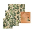 thumbnail image 1 of Beeswax Wraps For Food 3 Reusable Food Sheets For Fruits Vegetables Plastic Free Biodegradable, 1 of 4
