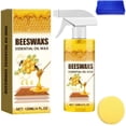 thumbnail image 1 of Beeswax furniture polish spray - natural beeswax furniture polish and wood cleaner, multifunctional wood care spray, suitable for cabinets, tables and floors, restores shine and protects surfaces (1, 1 of 4