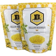 Beesworks Yellow Beeswax Pellets 2lb-Pack of 2 1lb Packages - Cosmetic Grade
