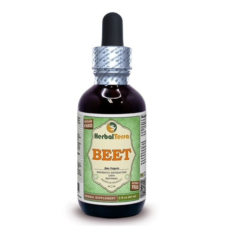 Beet Dry Leaf KETO Friendly Alcohol-Free Absolutely Natural Expertly Extracted by Trusted HerbalTerra Brand Liquid Extract. Proudly made in USA. Glycerite 2 Fl.Oz