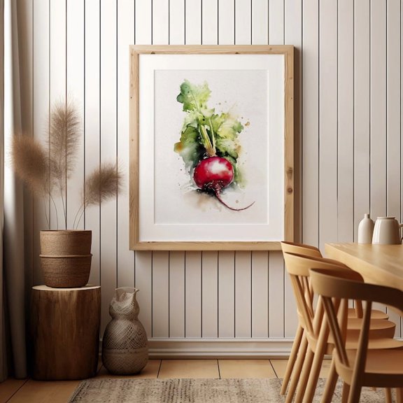 Beet Kitchen Wall Art, Unframed Paper Poster 8x10in