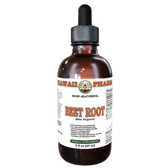 Beet Root (Beta Vulgaris) Dry Root Liquid Extract Tincture. Expertly Extracted by Trusted HawaiiPharm Brand. Absolutely Natural. Proudly made in USA. Tincture 2 Fl.Oz