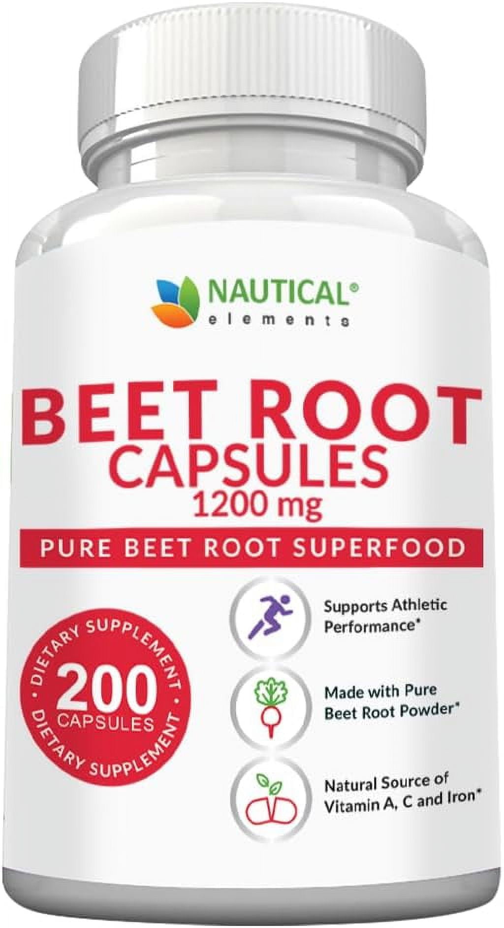 Beet Root Capsules 1200mg Per Serving 200 Beet Root Powder Capsules