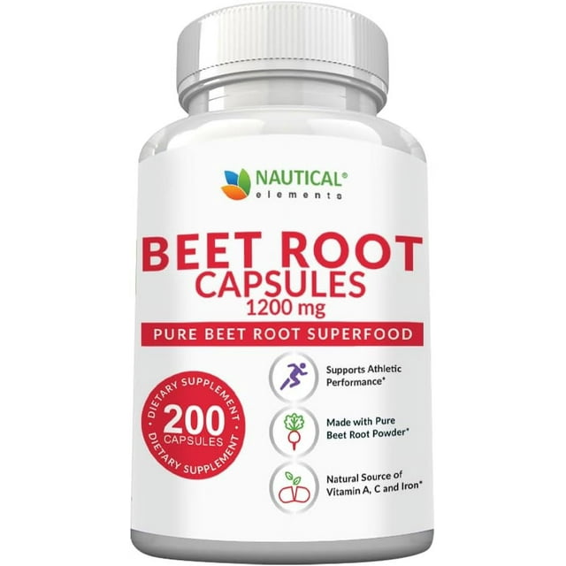 Beet Root Capsules 1200mg Per Serving 200 Beet Root Powder Capsules