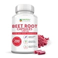 thumbnail image 1 of Beet Root Capsules - 1200mg Per Serving of Beet Supplement - 200 Beet Root Powder Capsules, 1 of 10