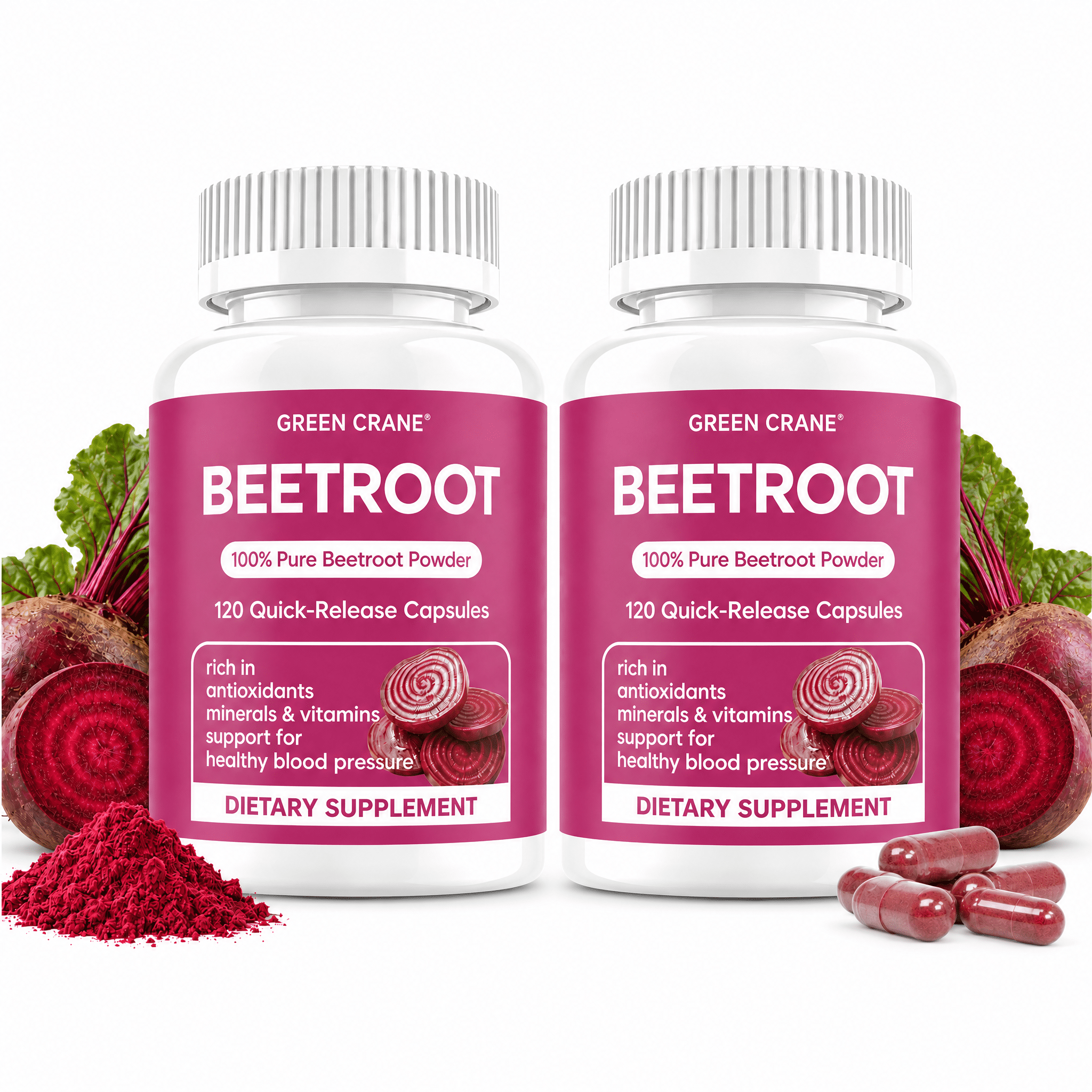 Beet Root Capsules 1300mg – Pure Beetroot Powder for Healthy Blood ...