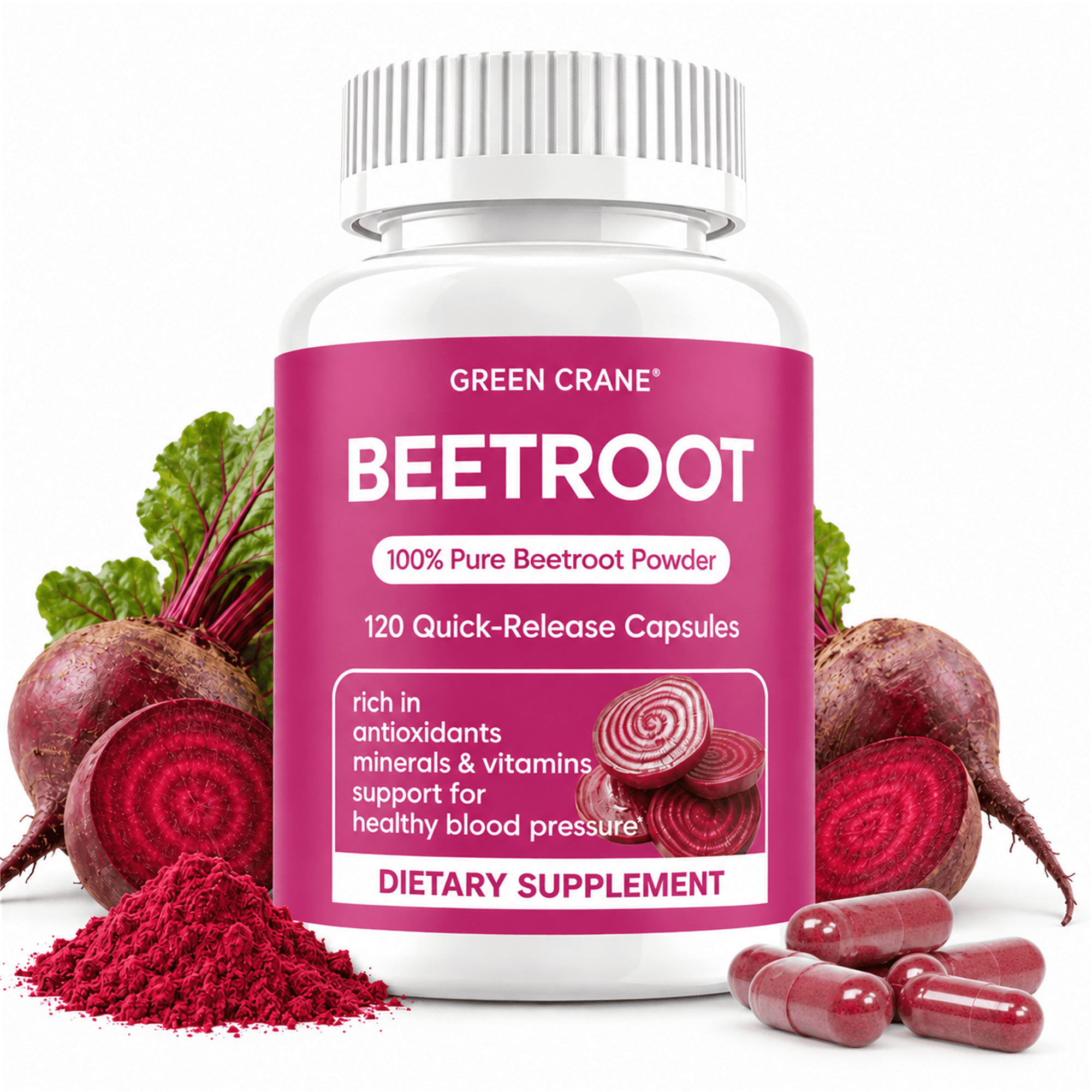 Beet Root Capsules 1300mg – Pure Beetroot Powder for Healthy Blood ...