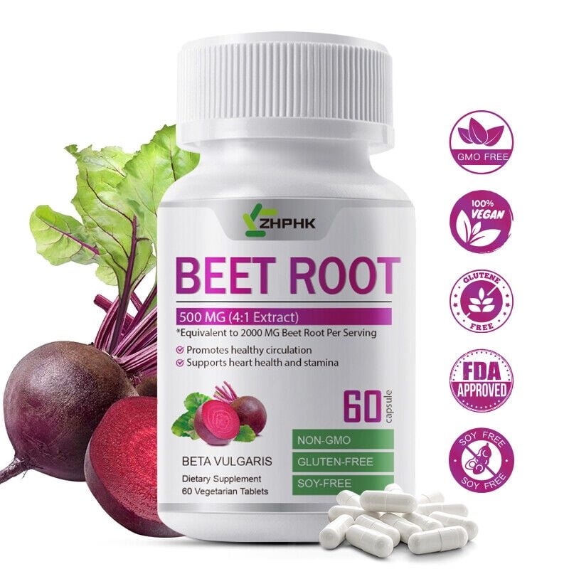 Beet Root Capsules Extra Strength Beet Root 41 Extract 2000