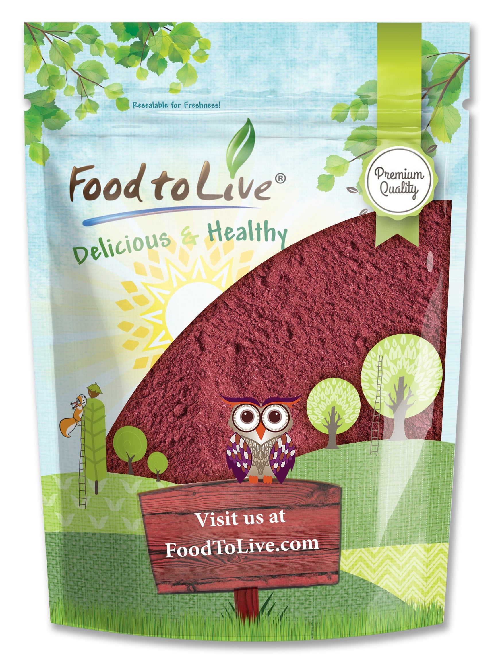 Beet Root Powder, 2 Pounds  Raw, Vegan, Kosher  by Food to Live