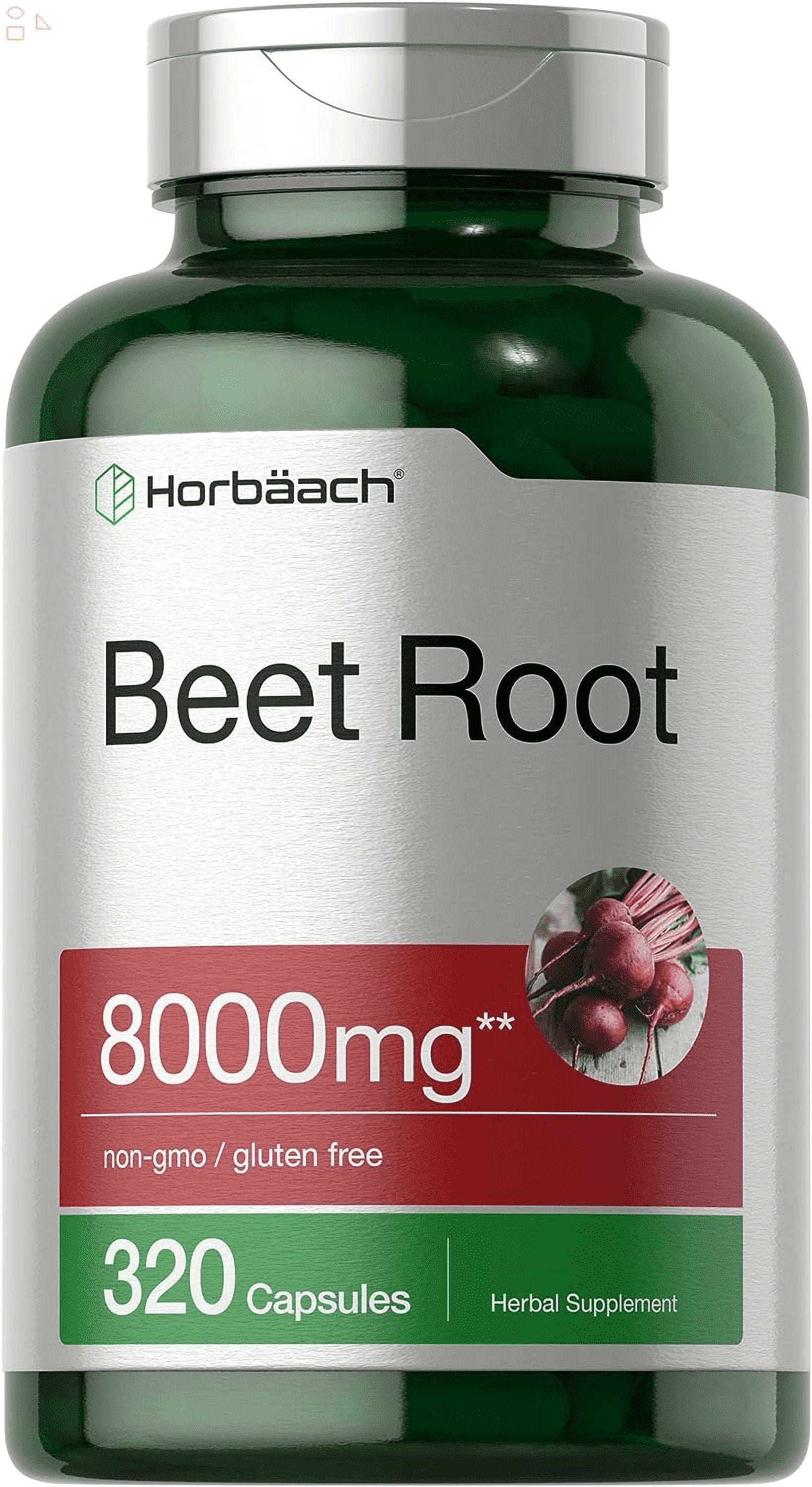 Beet Root Powder Capsules 8000Mg 320 Pills NonGmo, Gluten Free Formula High Potency