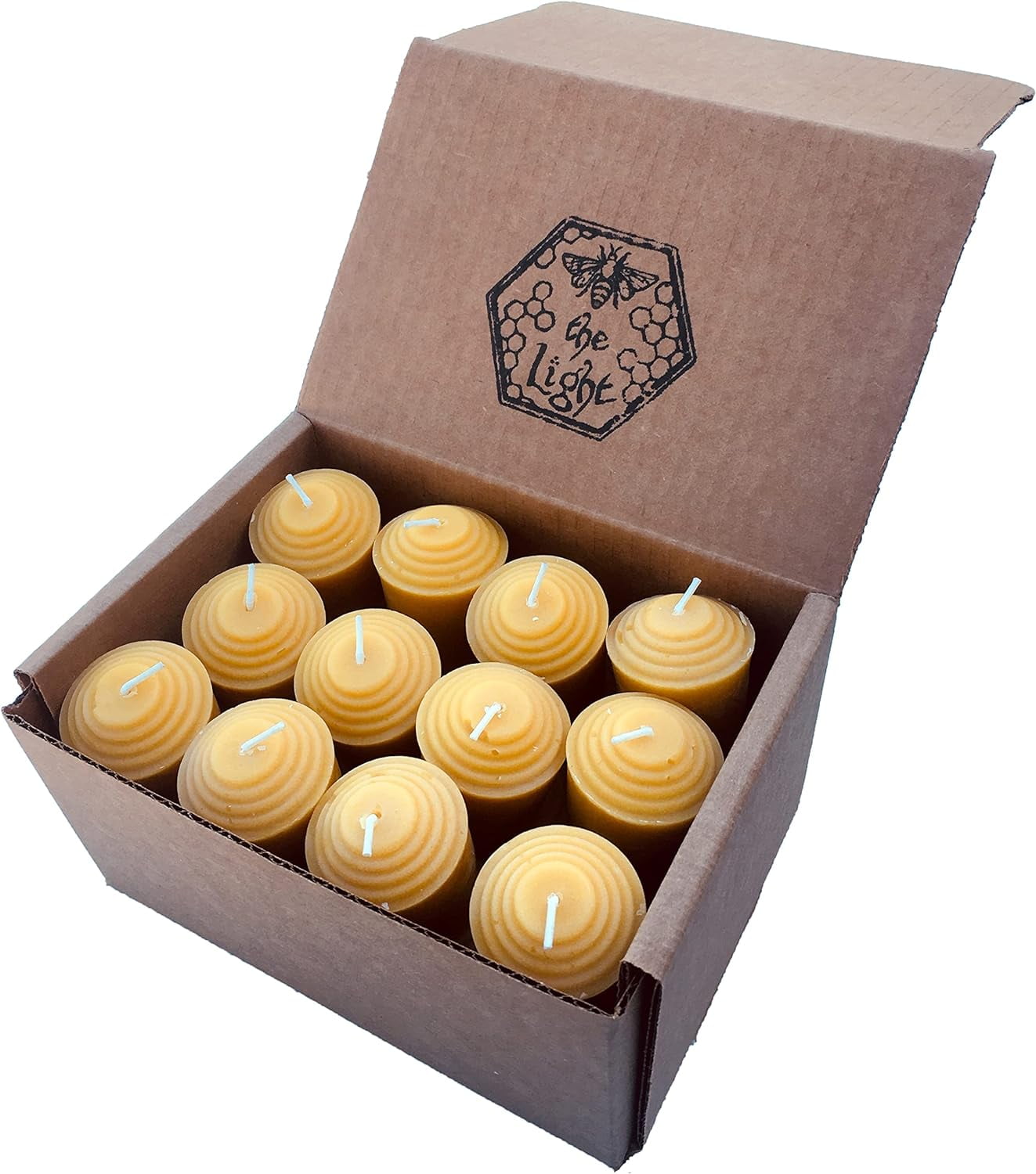 Beethelight Votive Unscented 15 Hours Burn Time Each Naturally