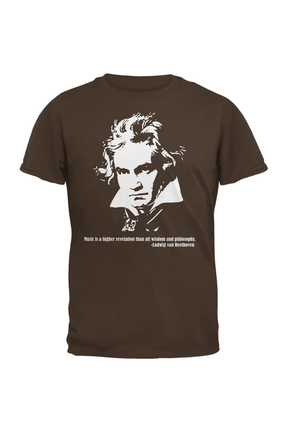 Beethoven Brown Adult T-Shirt - Small