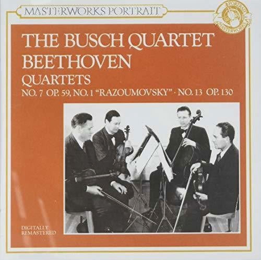 Beethoven / Busch / Busch String Quartet - Quartets No 7,No 1 - Music & Performance - CD