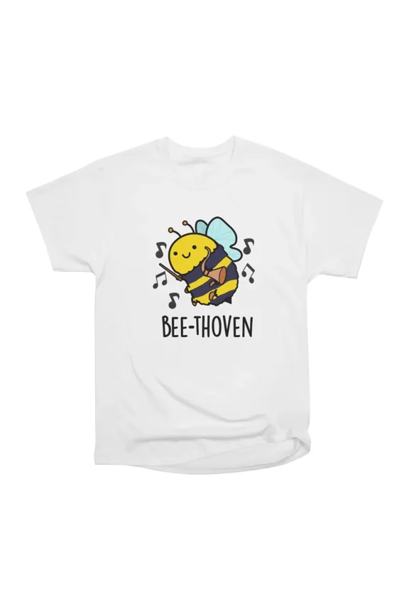 Beethoven Cute Musical Bee Pun T-Shirt Tee Gift For Him Merch For Her Apparel For Friend