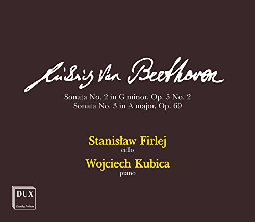Beethoven / Firlej / Kubica - Cello Sonatas 2 & 3 - Music & Performance - CD