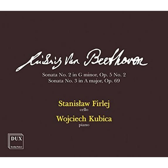 Beethoven / Firlej / Kubica - Cello Sonatas 2 & 3 - Music & Performance - CD