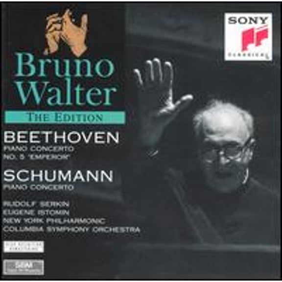 Beethoven: Piano Concerto No. 5 "Emperor"; Schumann: Piano Concerto (CD) by Eugene Istomin (piano), Rudolf Serkin (piano), Bruno Walter (conductor)