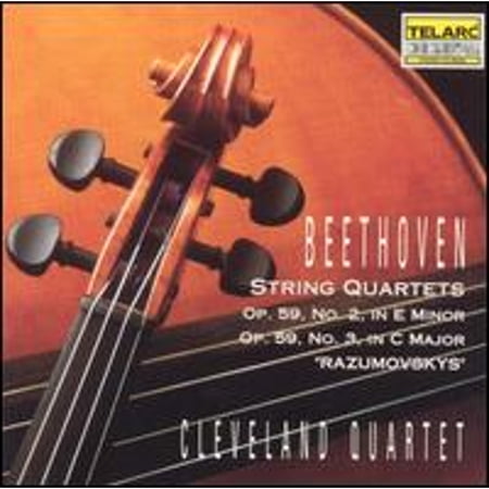 Pre-Owned Beethoven: String Quartets Op. 59 No. 2 in E minor 3 C major Razumovskys (CD 0089408026829) by Cleveland Quartet