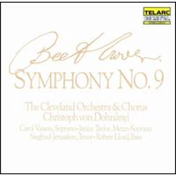 Pre-Owned Beethoven: Symphony No. 9 (CD 0089408012020) by Carol Vaness (soprano), Janice Taylor (mezzo-soprano), Robert Lloyd (bass), Siegfried Jerusalem (tenor);...