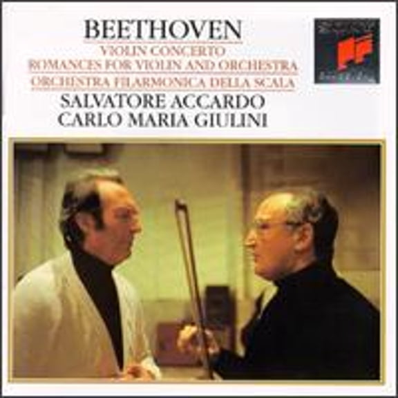 Pre-Owned Beethoven: Violin Concerto; Romances for Violin & Orchestra (CD 0074645328720) by Salvatore Accardo (violin), La Scala Philharmonic Orchestra, Carlo Maria Giulini (conductor)