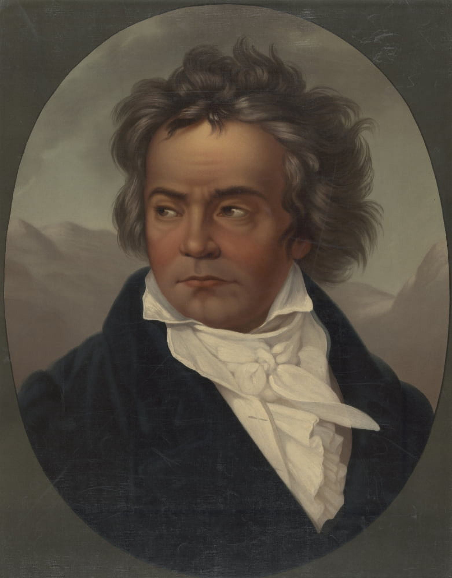 Beethoven c1870 Canvas Art - Ferdinand Schimon (24 x 36)