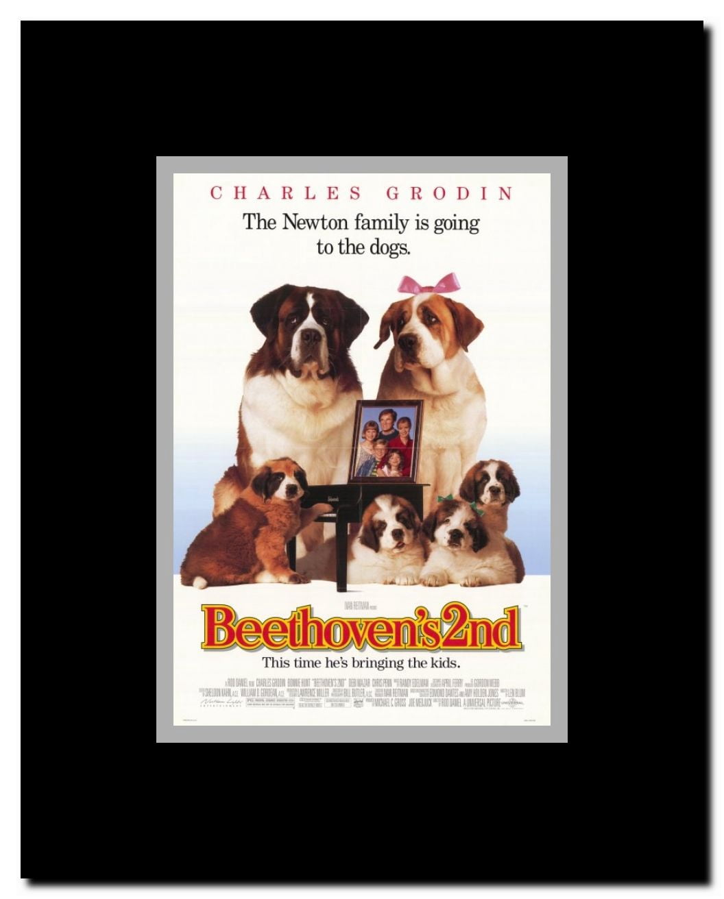 Beethoven's 2nd Framed Movie Poster