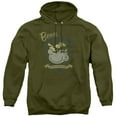 thumbnail image 1 of Beetle Bailey On Duty Adult Pullover Hoodie Sweatshirt Military Green, 1 of 1