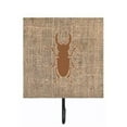 thumbnail image 1 of Beetle Burlap and Brown Leash Or Key Holder, 1 of 1