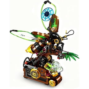 Beetle Insects Building Block Set, 400+ PCS Ideas Insects Construction Bricks Model Toy, DIY Creative Architecture Building Kit, (Fireflies Insects)