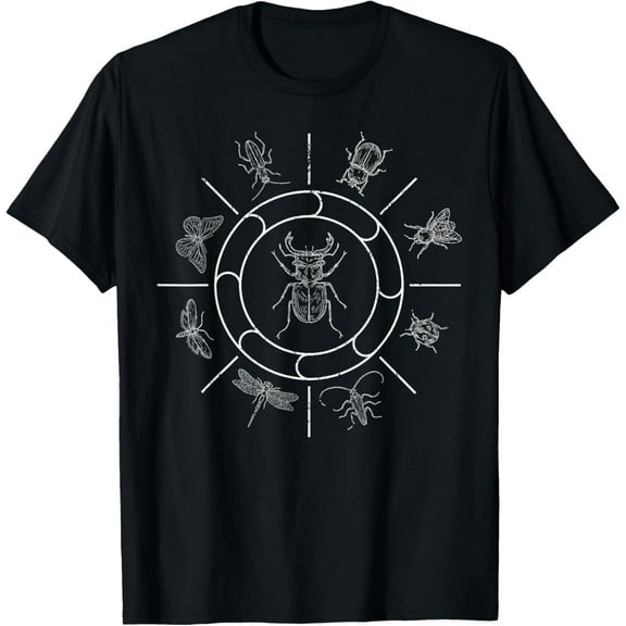 Beetle Insects Collection Bugs Lover Entomology Bug T-Shirt