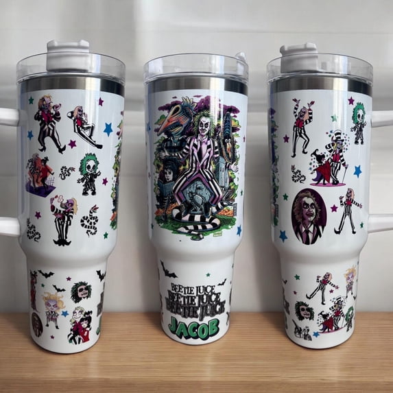 Beetle Juice Personalised 40oz Quencher Tumbler